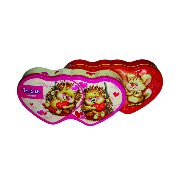 heart shaped chocolate tins by Tinpak